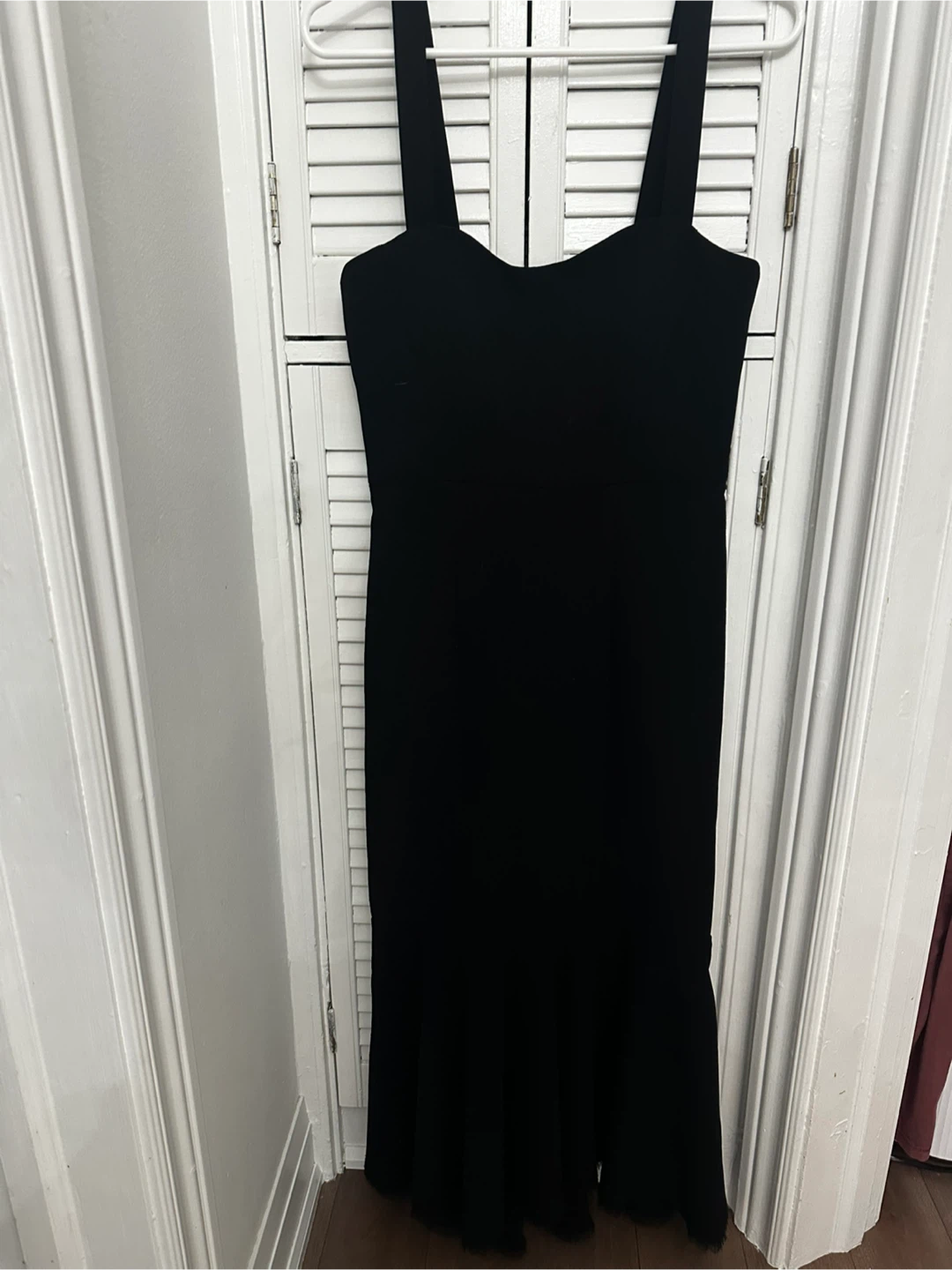 New Zara Black Midi Dress Size S