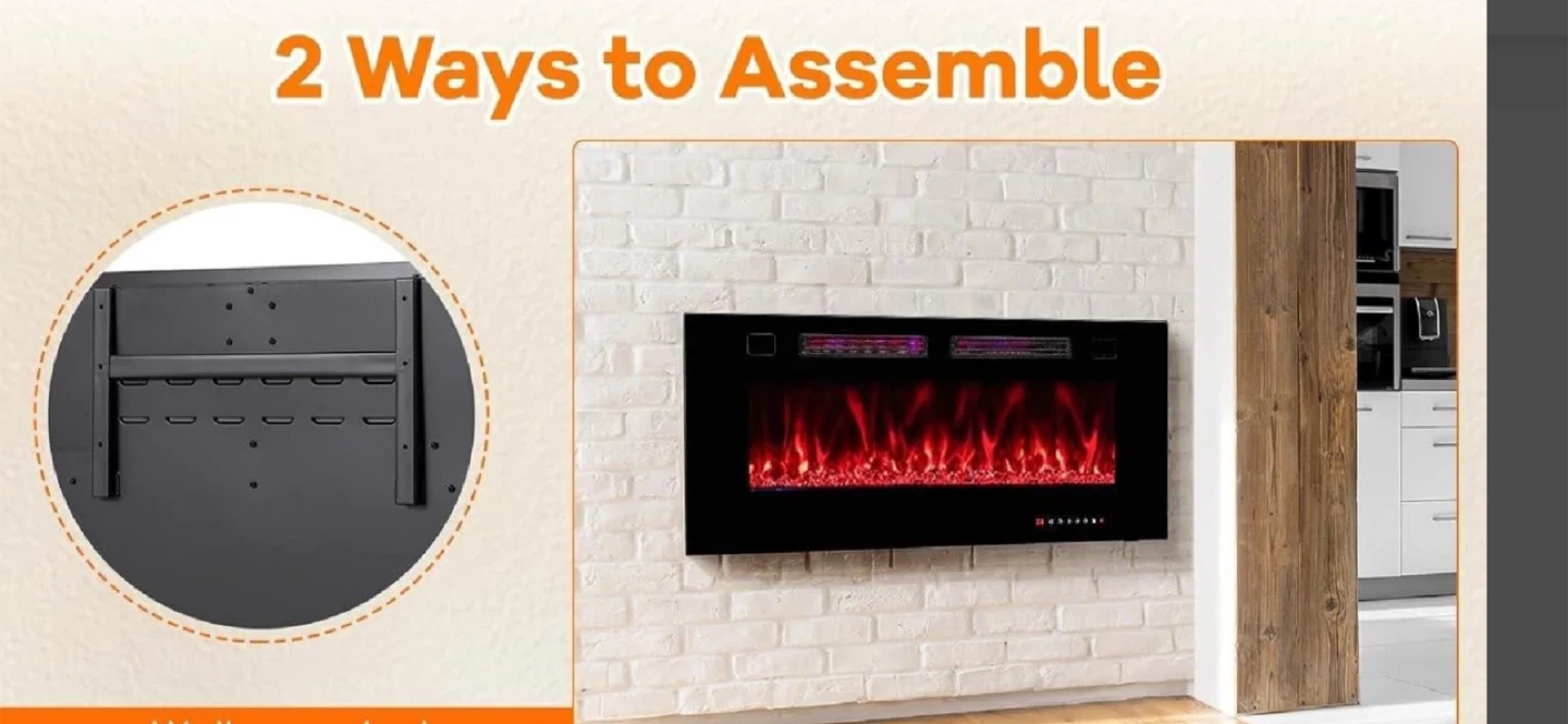 New 36 inch Electric Fireplace