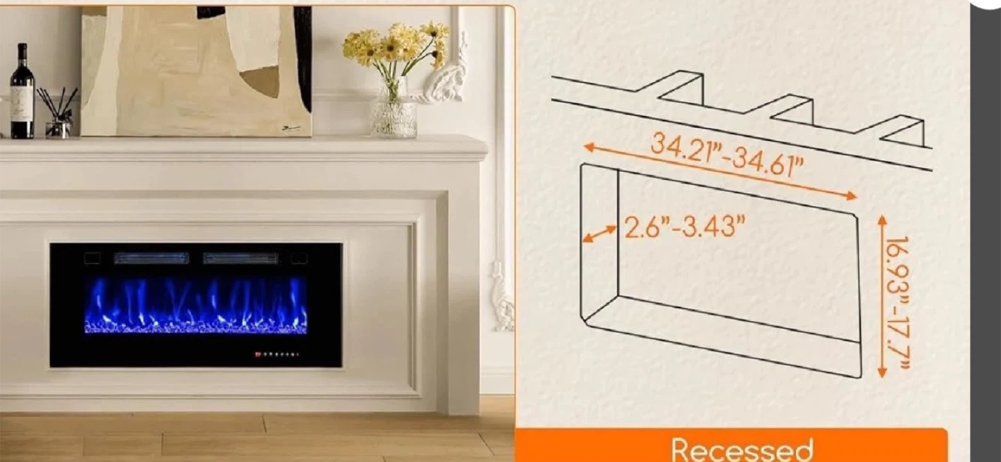 New 36 inch Electric Fireplace - photo 4