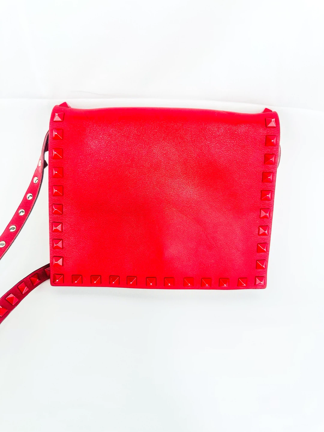 Valentino Garavani Rockstud Rouge Leather Shoulder Bag - photo 3