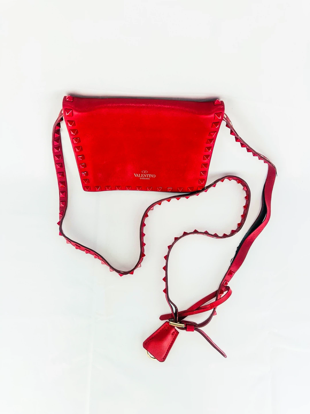 Valentino Garavani Rockstud Rouge Leather Shoulder Bag - photo 2