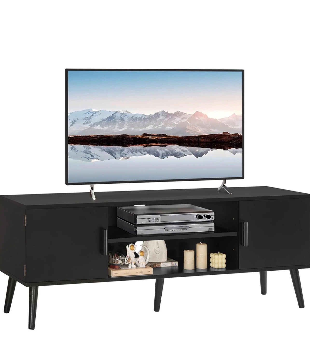 Black TV Stand Console - photo 3
