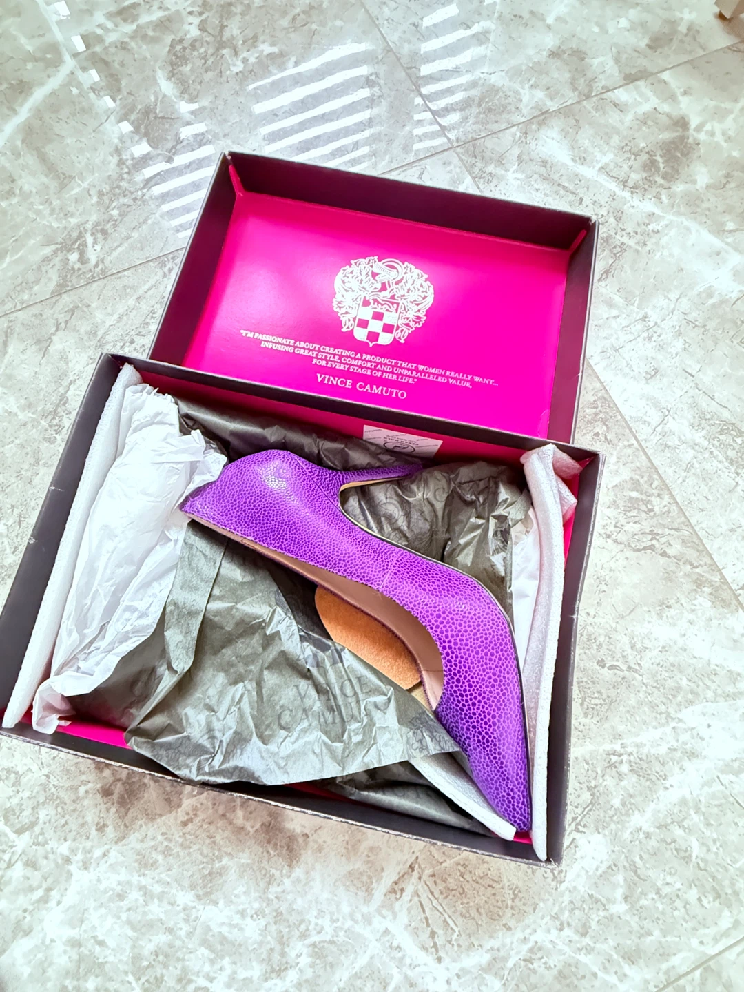 Vince Camuto Purple Stiletto Heels Size 6M - photo 2