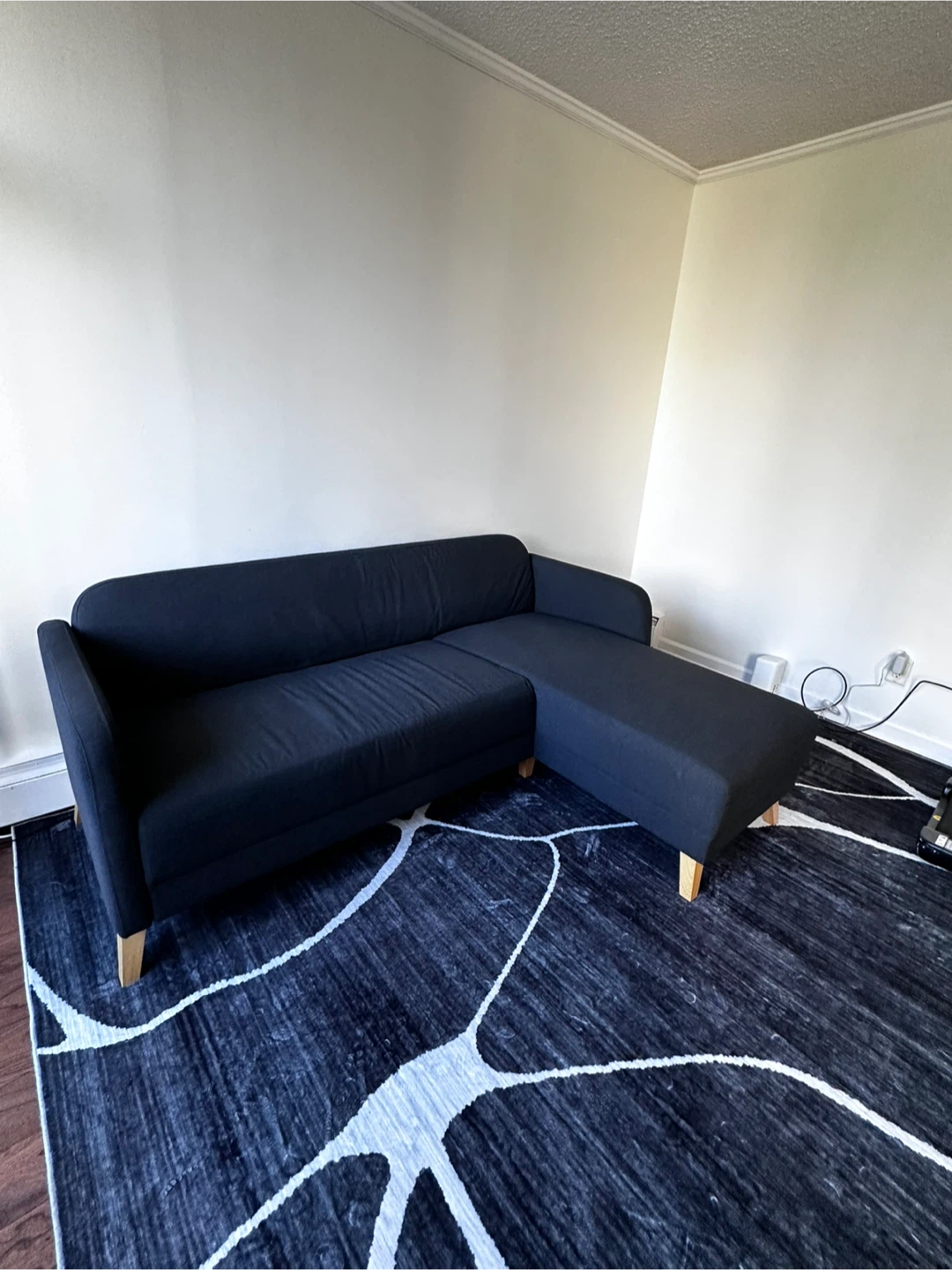 Dark Grey Sectional Sofa with Chaise