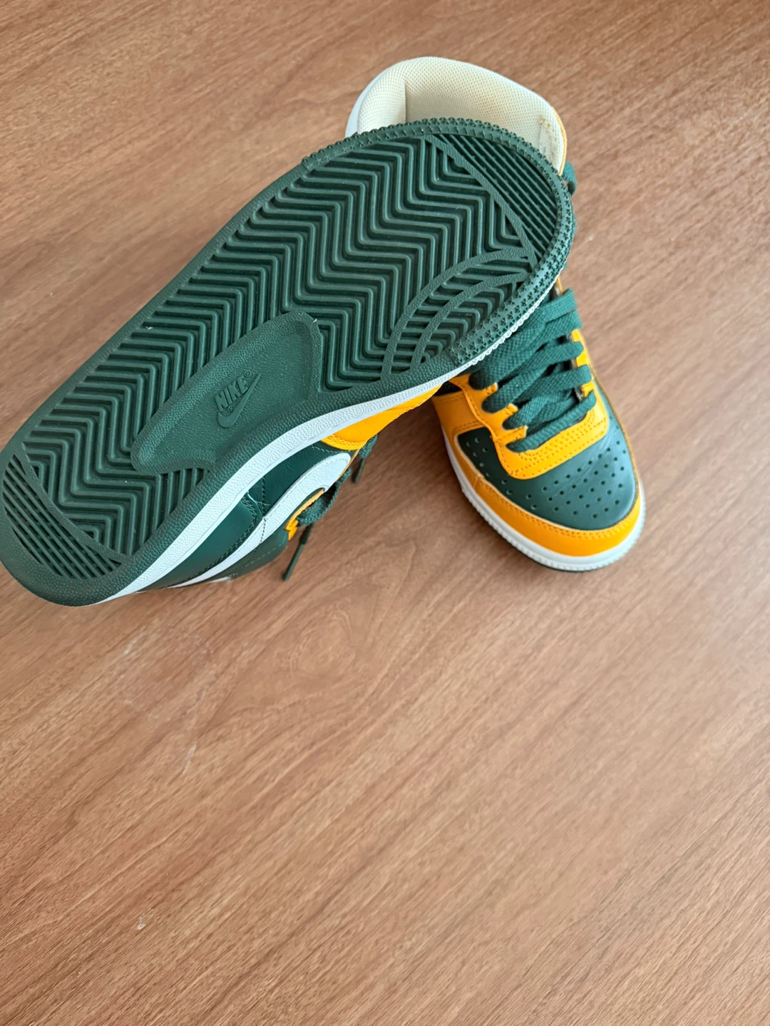 Nike Air Force 1 High '77 Vintage Emerald Yellow White - photo 3
