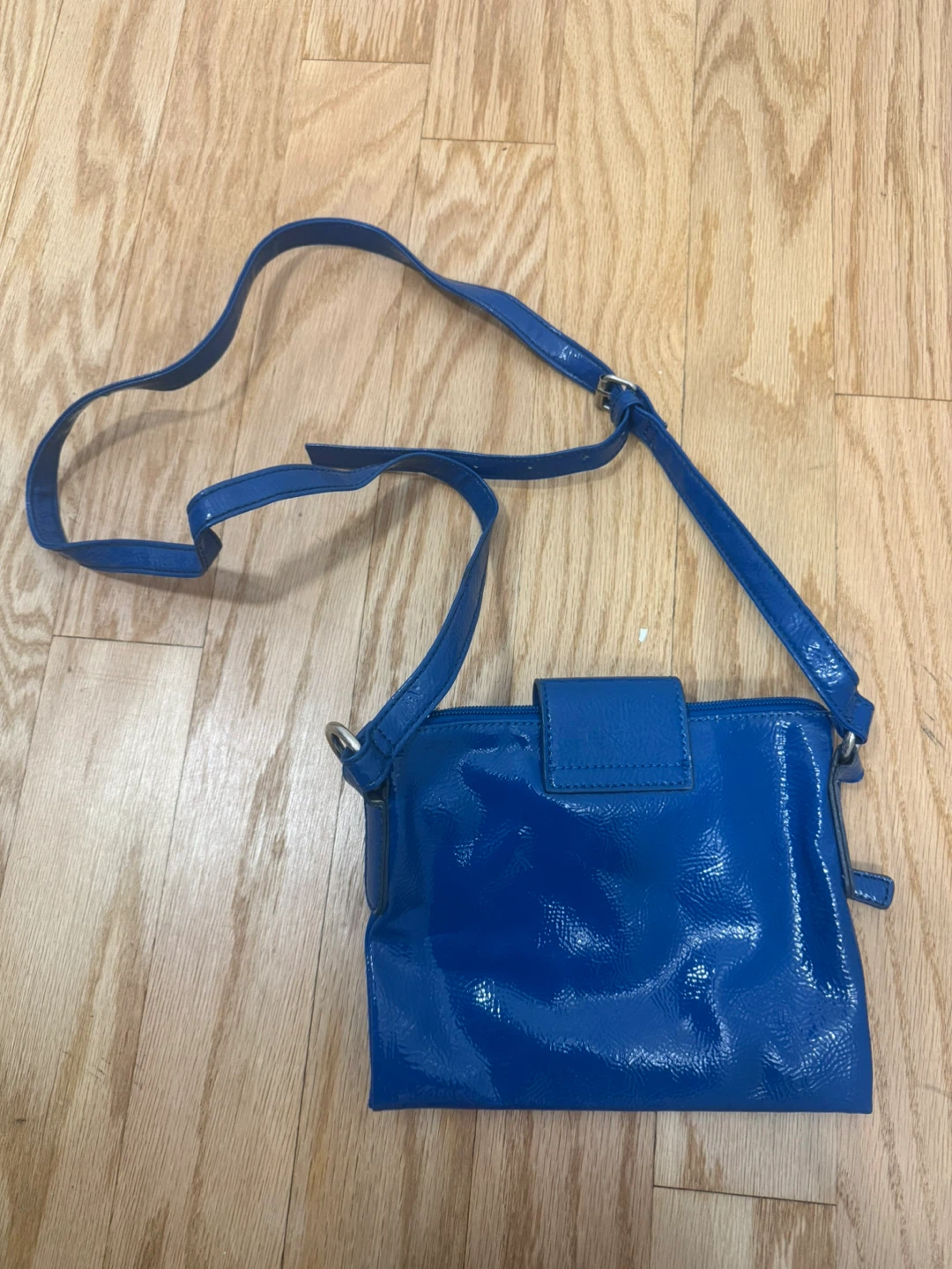 Nine West Blue Patent Crossbody Bag - photo 3