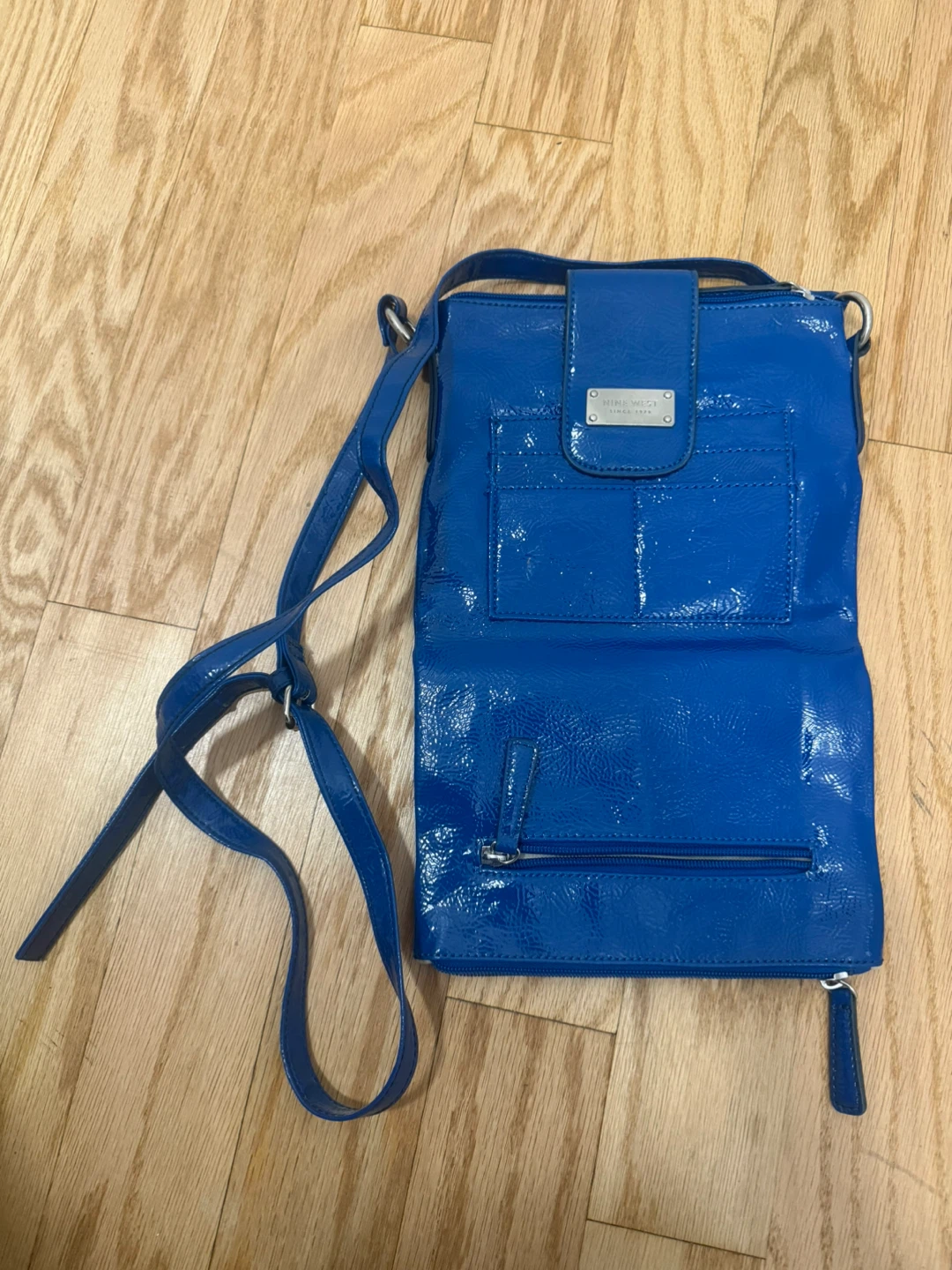 Nine West Blue Patent Crossbody Bag - photo 2