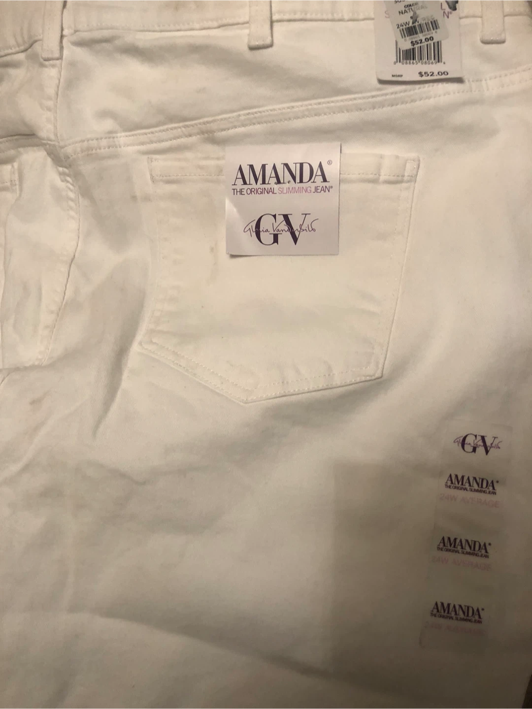 Slimming Jean White Size 24W - photo 4
