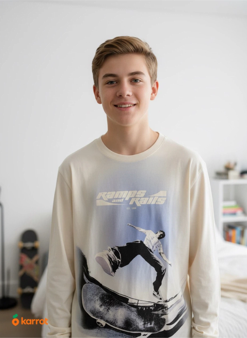Old Navy Long Sleeve Graphic T-Shirt Youth XL