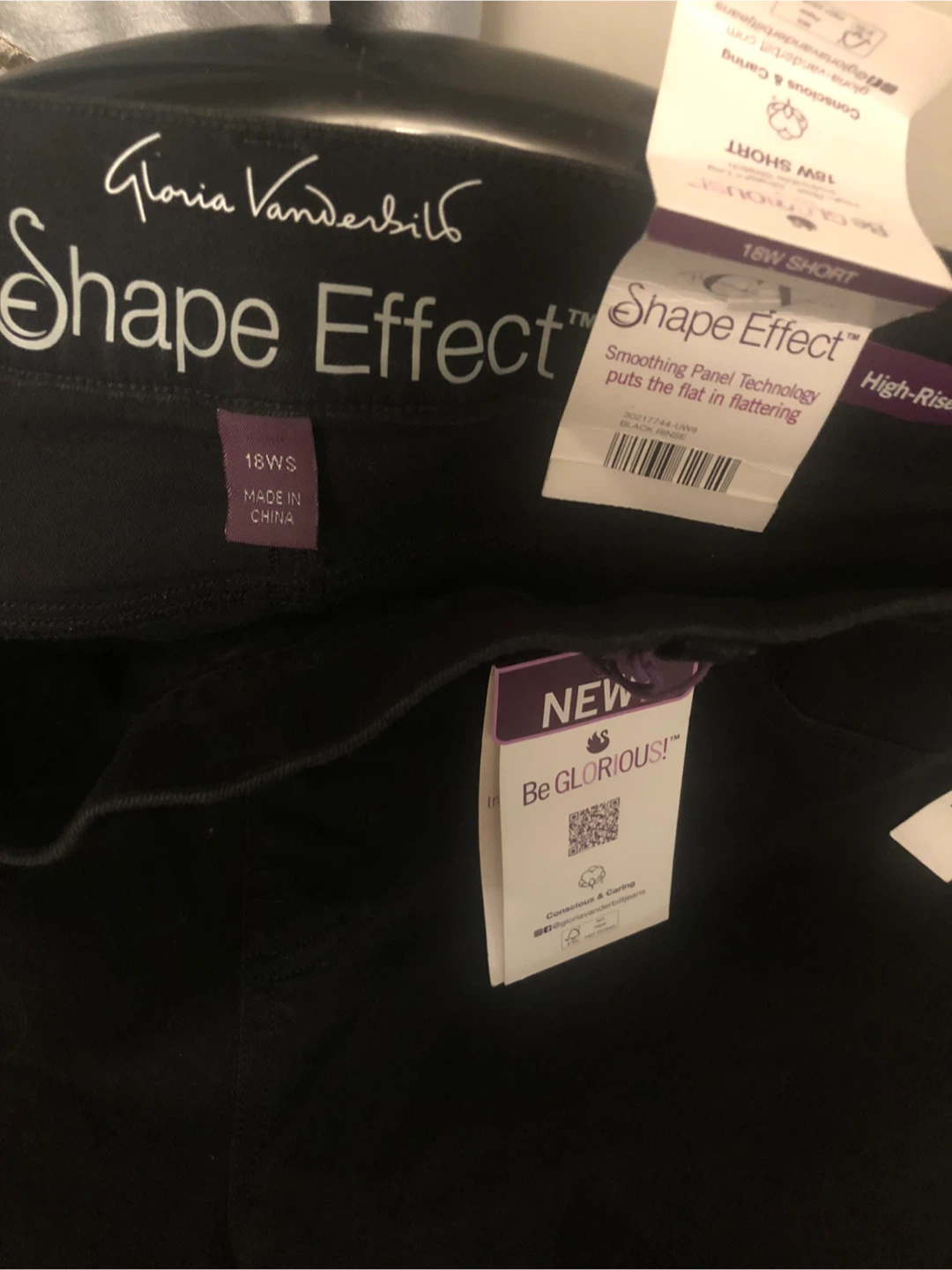18W   Straight Black jeans