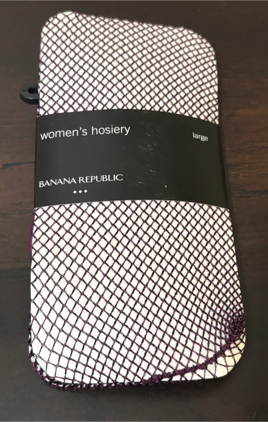 NEW Banana Republic Women's Fishnet Hosiery - Large - Black