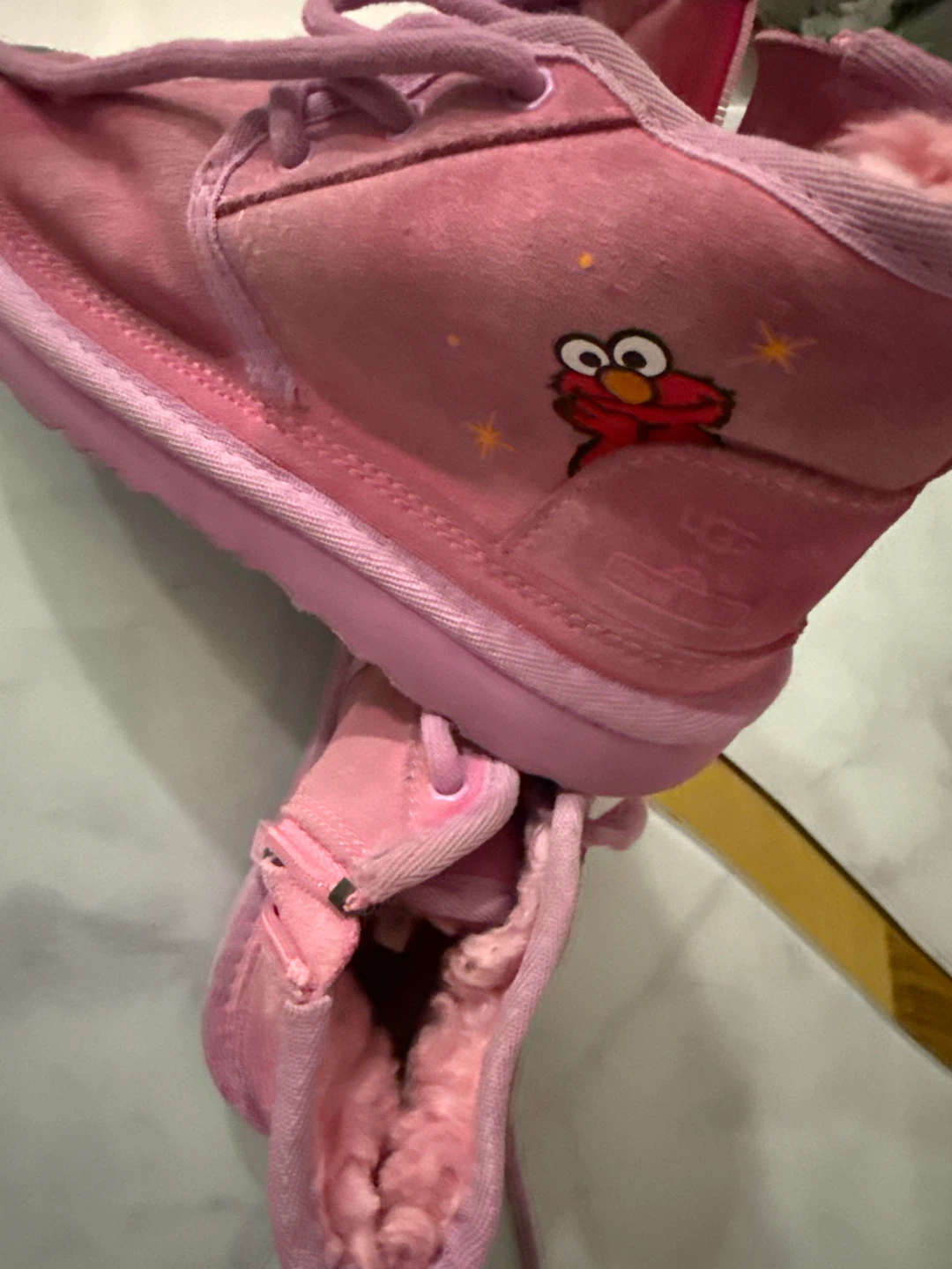 UGG Sesame Street Elmo Pink Boots Toddler Size 12