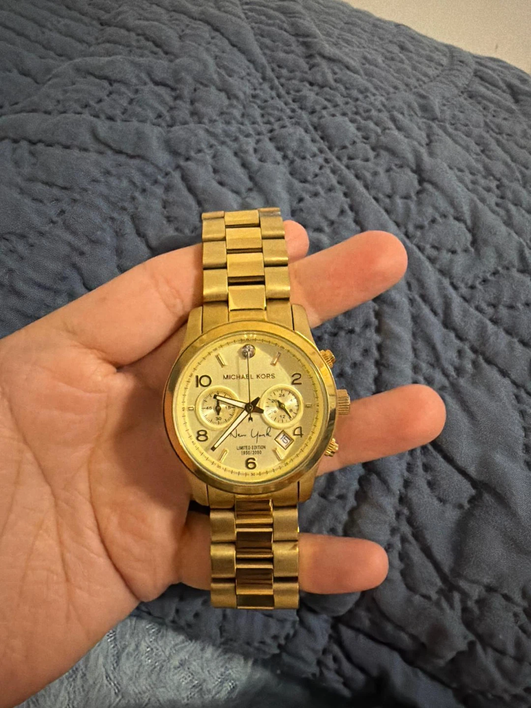 Michael Kors New York Limited Edition Gold Chronograph Watch