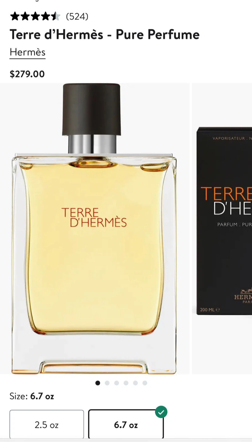 Hermès Terre d’Hermès Parfum 6.7oz + Free Mini - photo 3