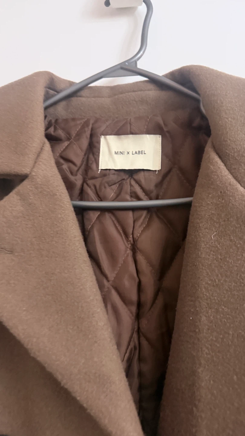 Brown Wool Blend long Coat - photo 2
