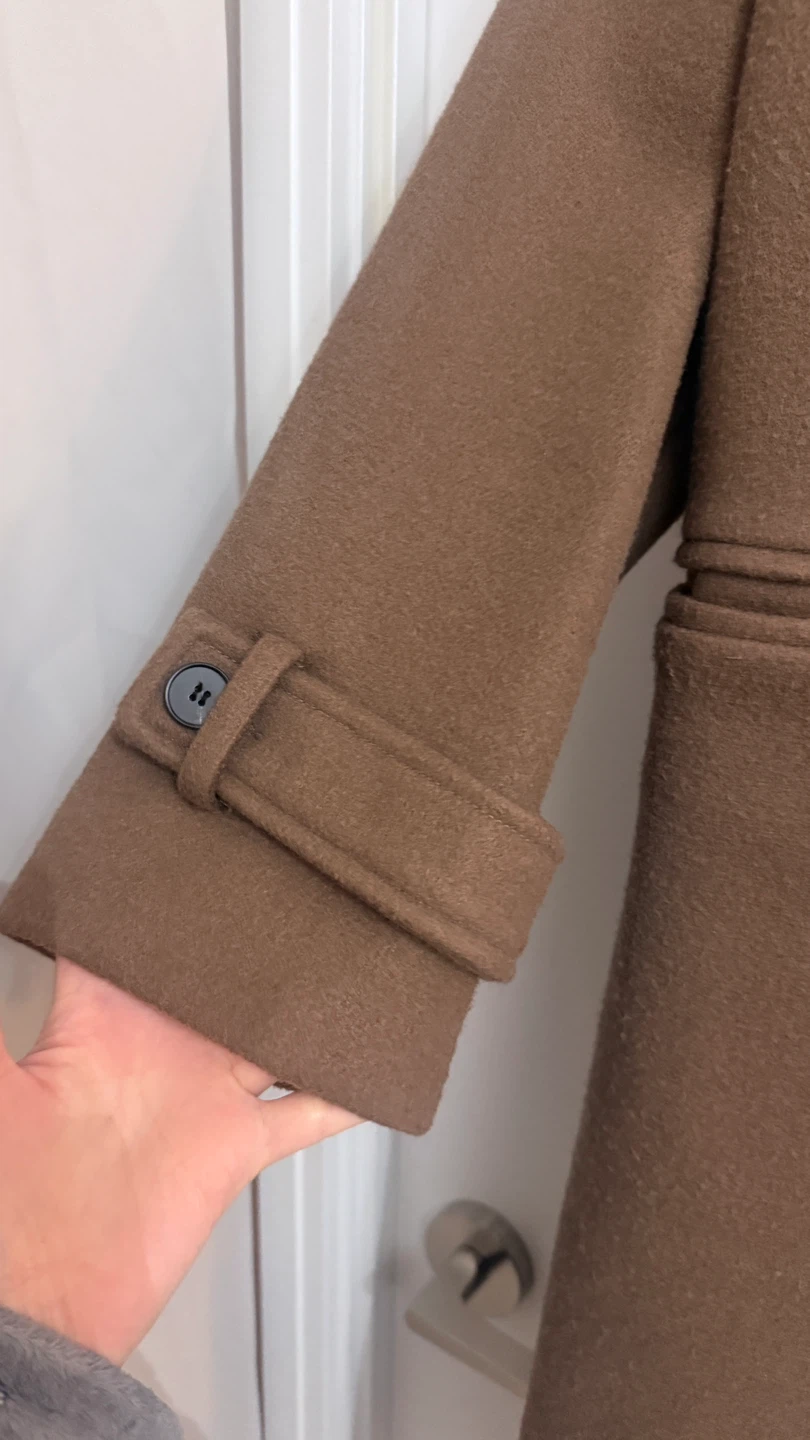 Brown Wool Blend long Coat - photo 3