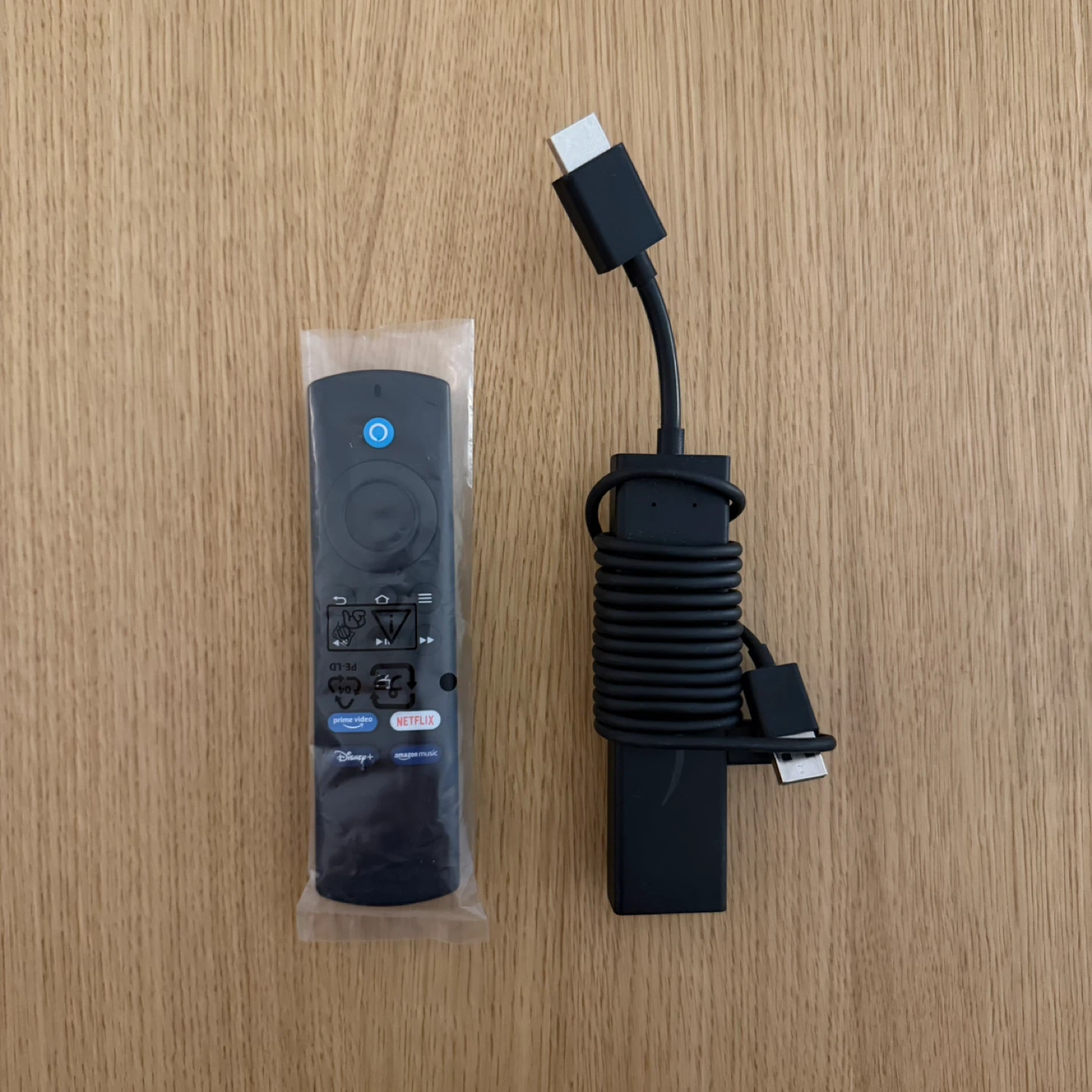 Amazon Fire TV Stick Remote and Power Cable