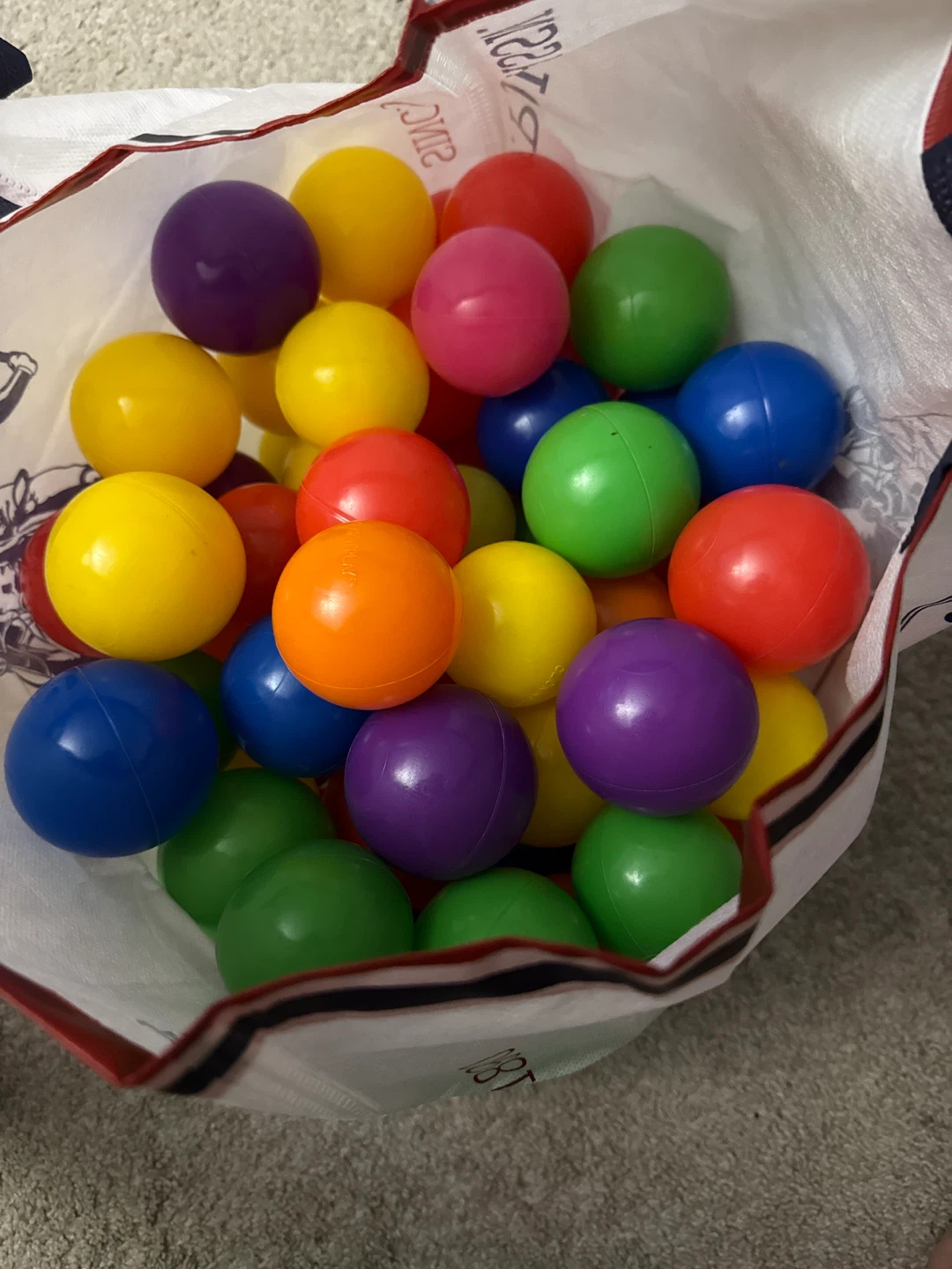 Set of Colorful Plastic Play Balls 🏆