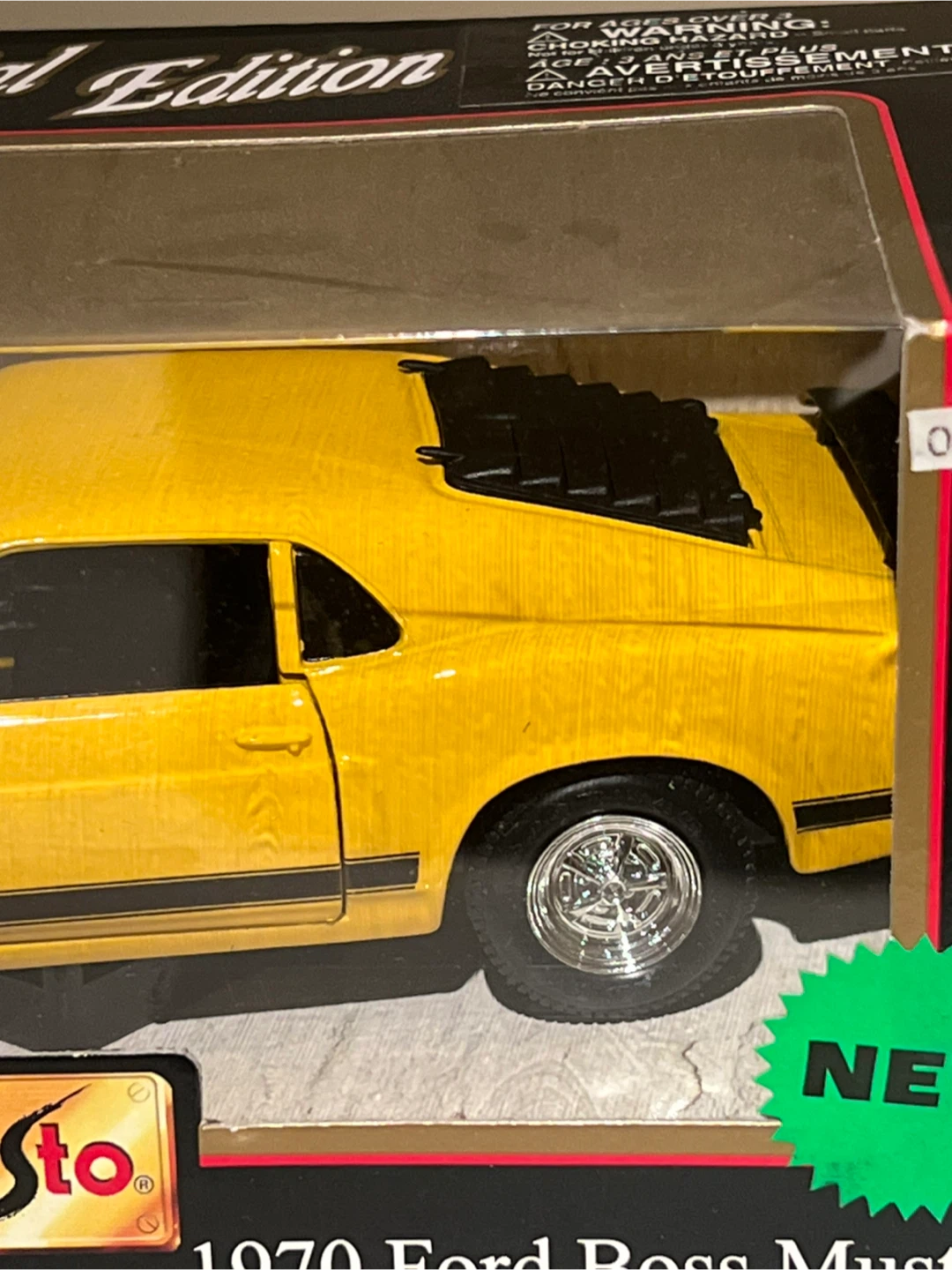 1970 Yellow Ford Boss Mustang Special Edition Diecast Car 🏆 - photo 3