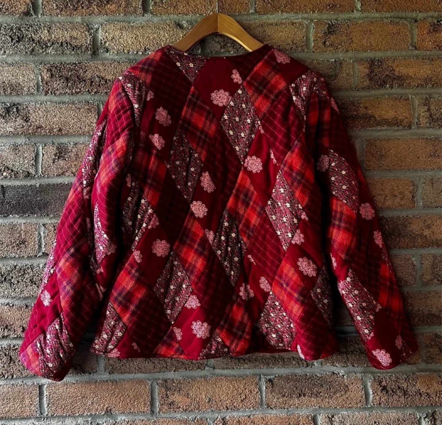 April Cornell Quilted Patchwork Jacket Size S - photo 3