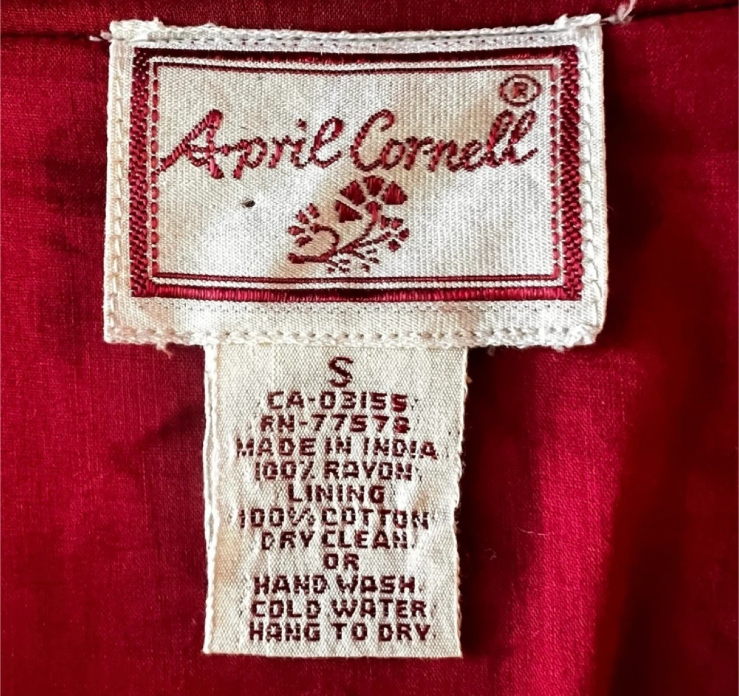 April Cornell Quilted Patchwork Jacket Size S - photo 2