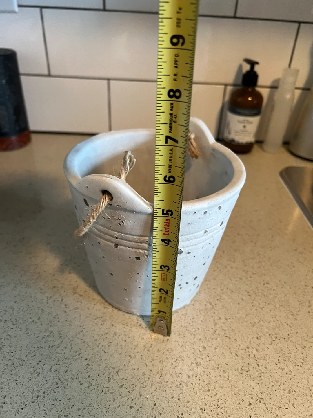 Decorative Pail with Rope Handles - photo 2