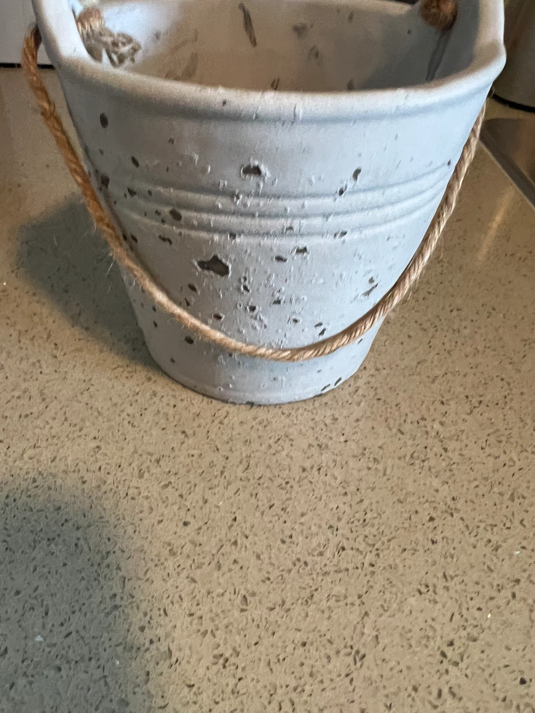Decorative Pail with Rope Handles - photo 4