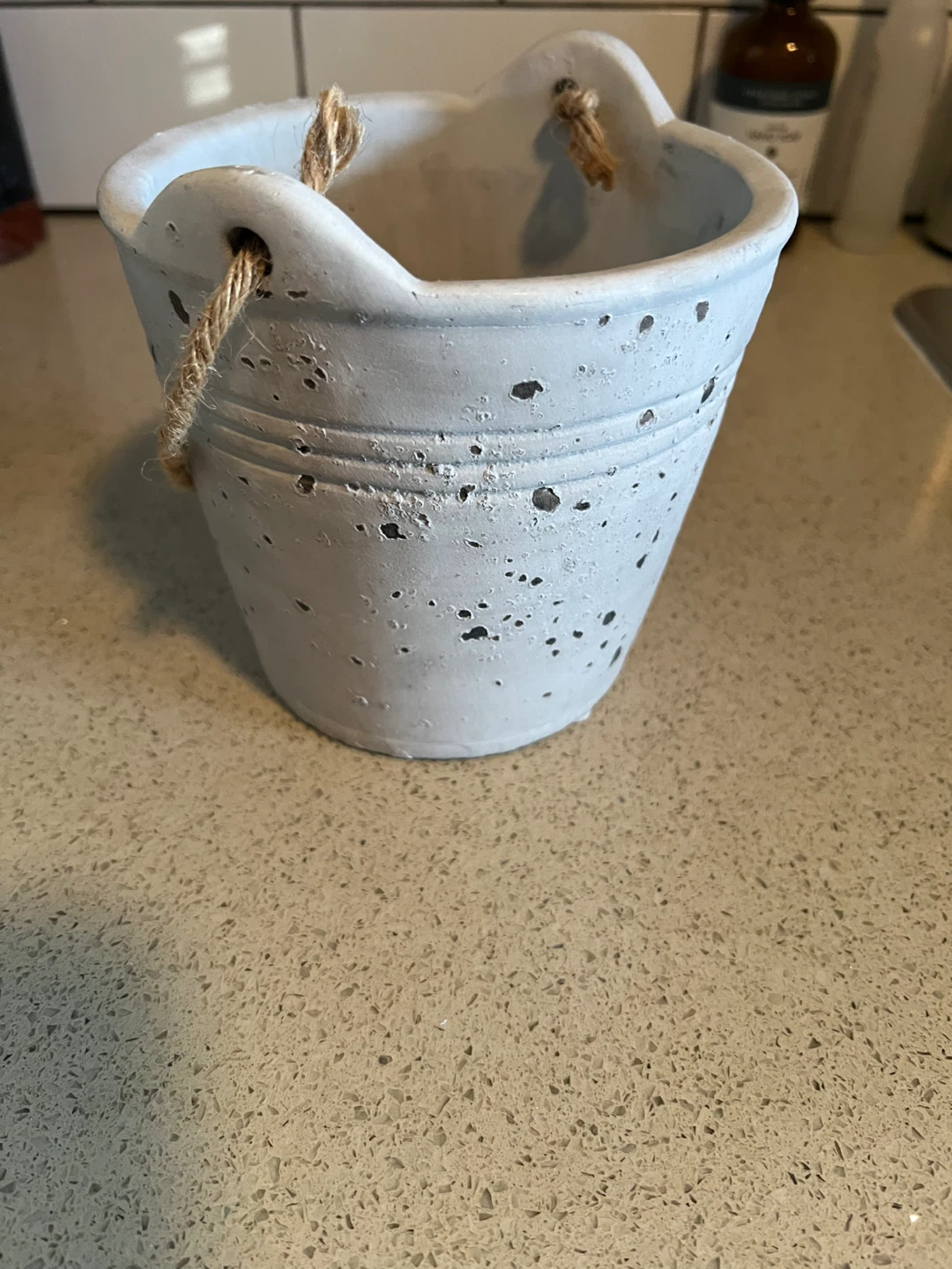 Decorative Pail with Rope Handles - photo 3