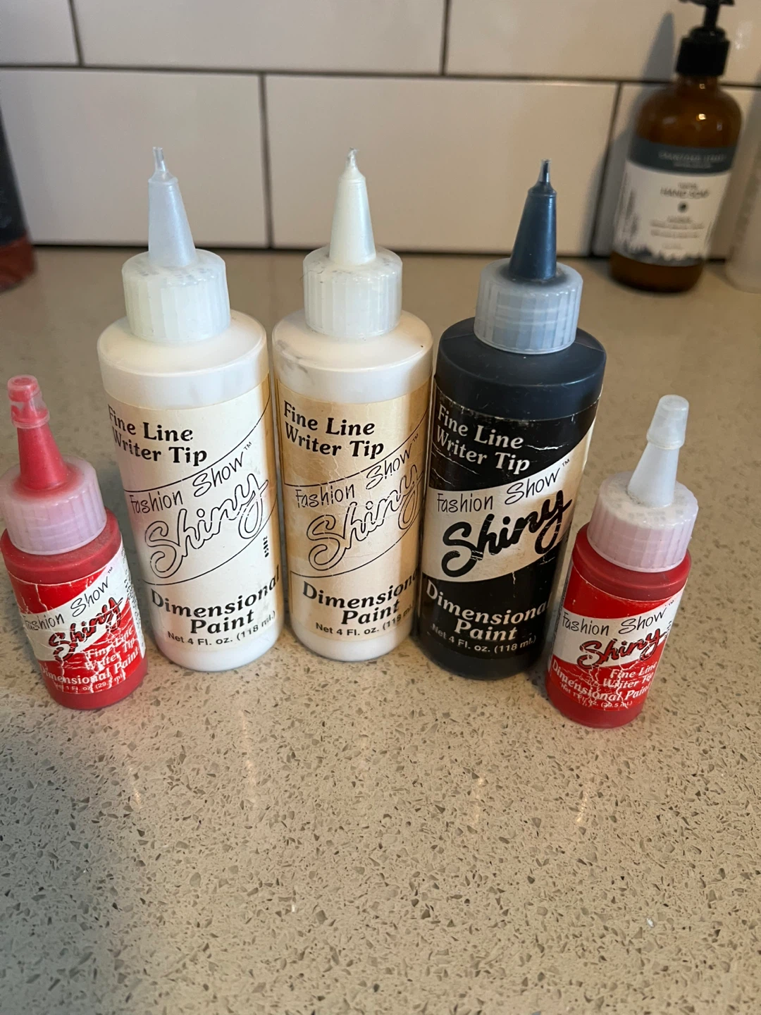 Fashion Show Shiny Dimensional Paint Writer Tip Set