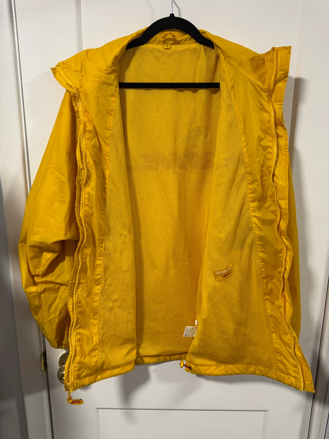 DHL Yellow Windbreaker Jacket - Size M - photo 3