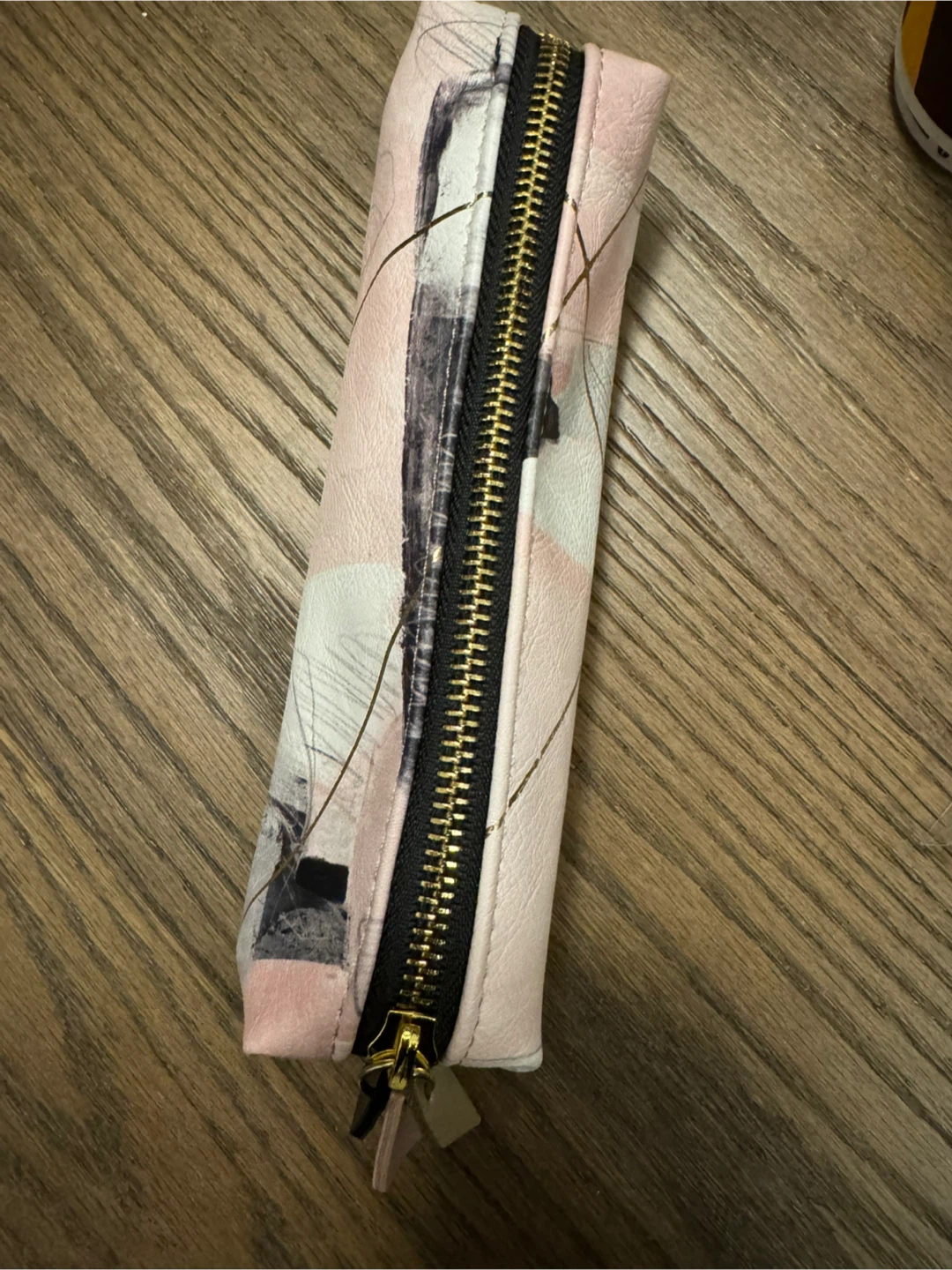 Indigo Pencil Case with Gold Accents LIKE NEW