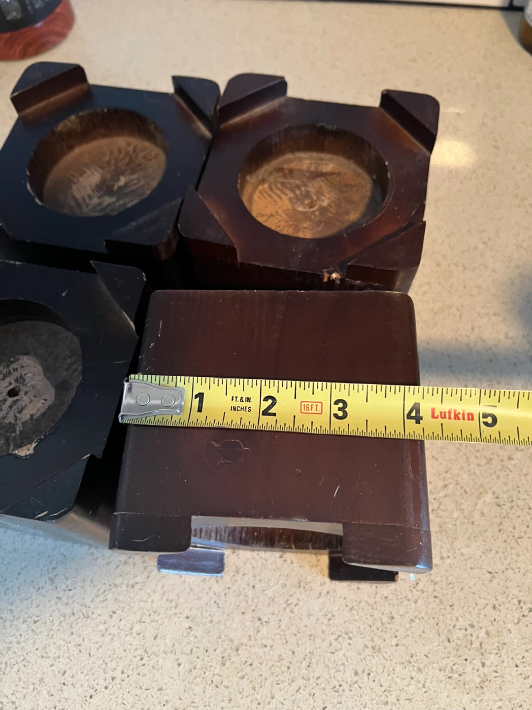 Set of 4 Wooden furniture risers - photo 3