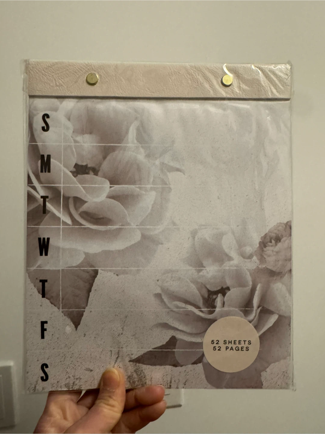 BRAND NEW indigo Floral Weekly Planner Pad - 52 Sheets