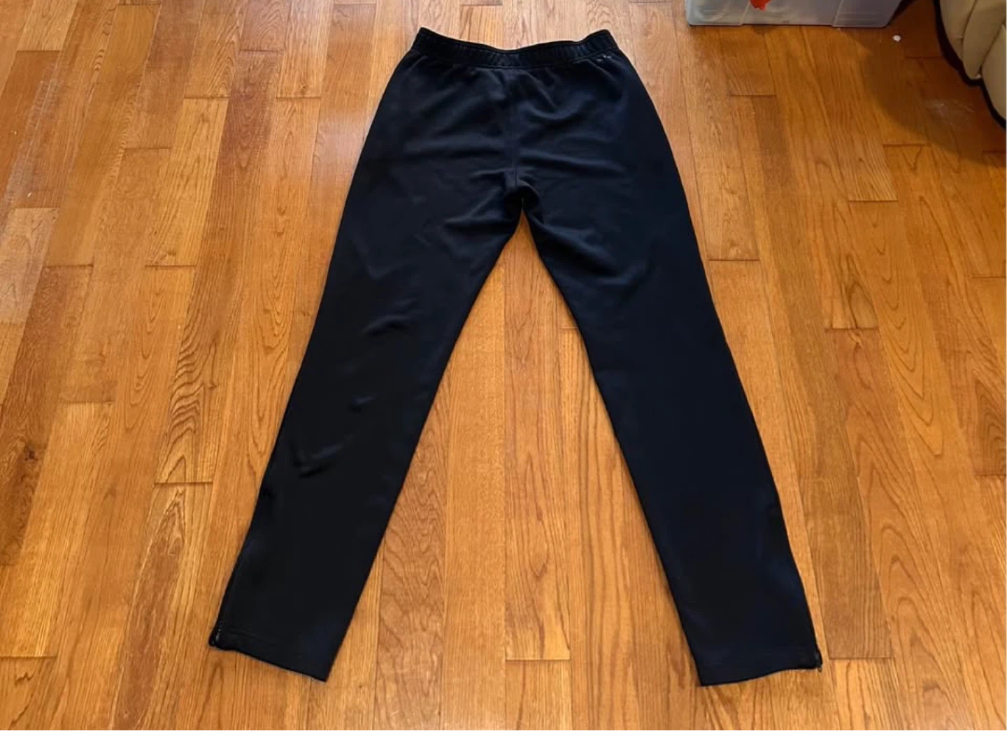 Adidas Black Fleece-Lined Sweatpants – Size Small - photo 3