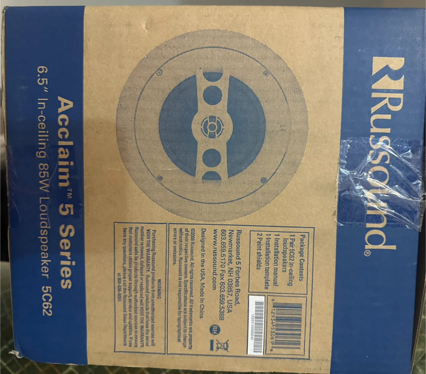 🏆Russound Acclaim 5 Series 6.5" 85W 🏆In-ceiling Loudspeaker 5C62 - photo 2