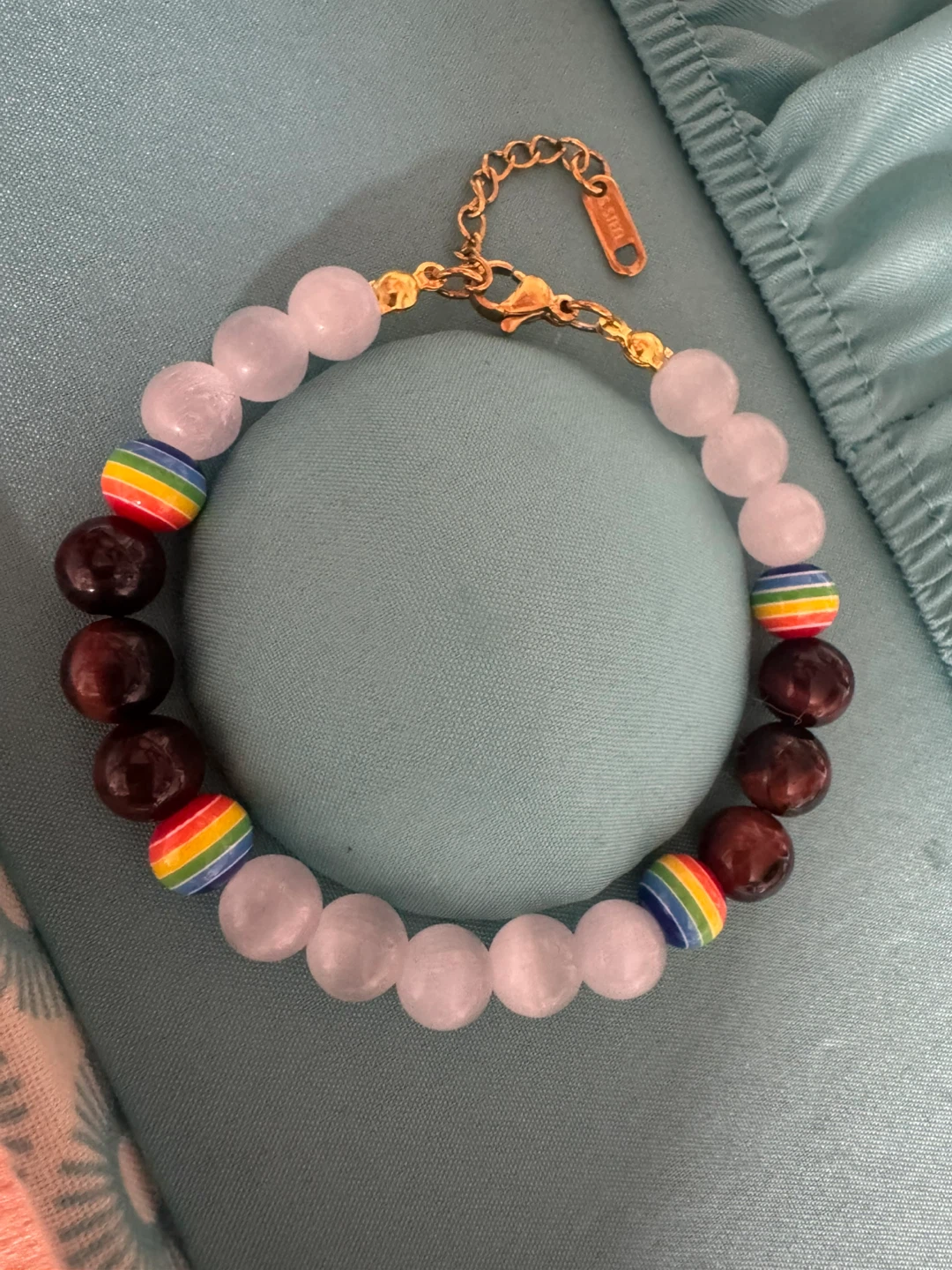 Beaded Bracelet with Rainbow Accent - photo 2