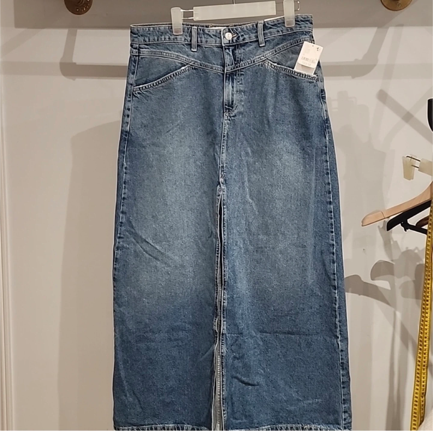 We The Free Denim Maxi Skirt Size 14 Sapphire Blue - photo 2