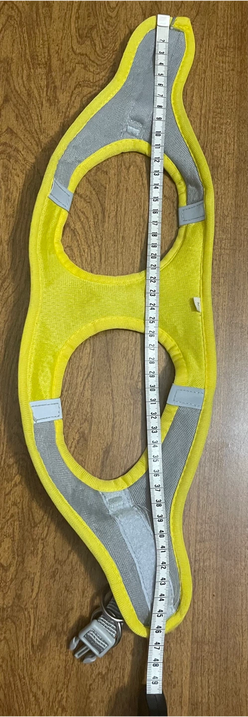 🏆" Yellow Mesh Dog Harness with Reflective Trim - photo 3