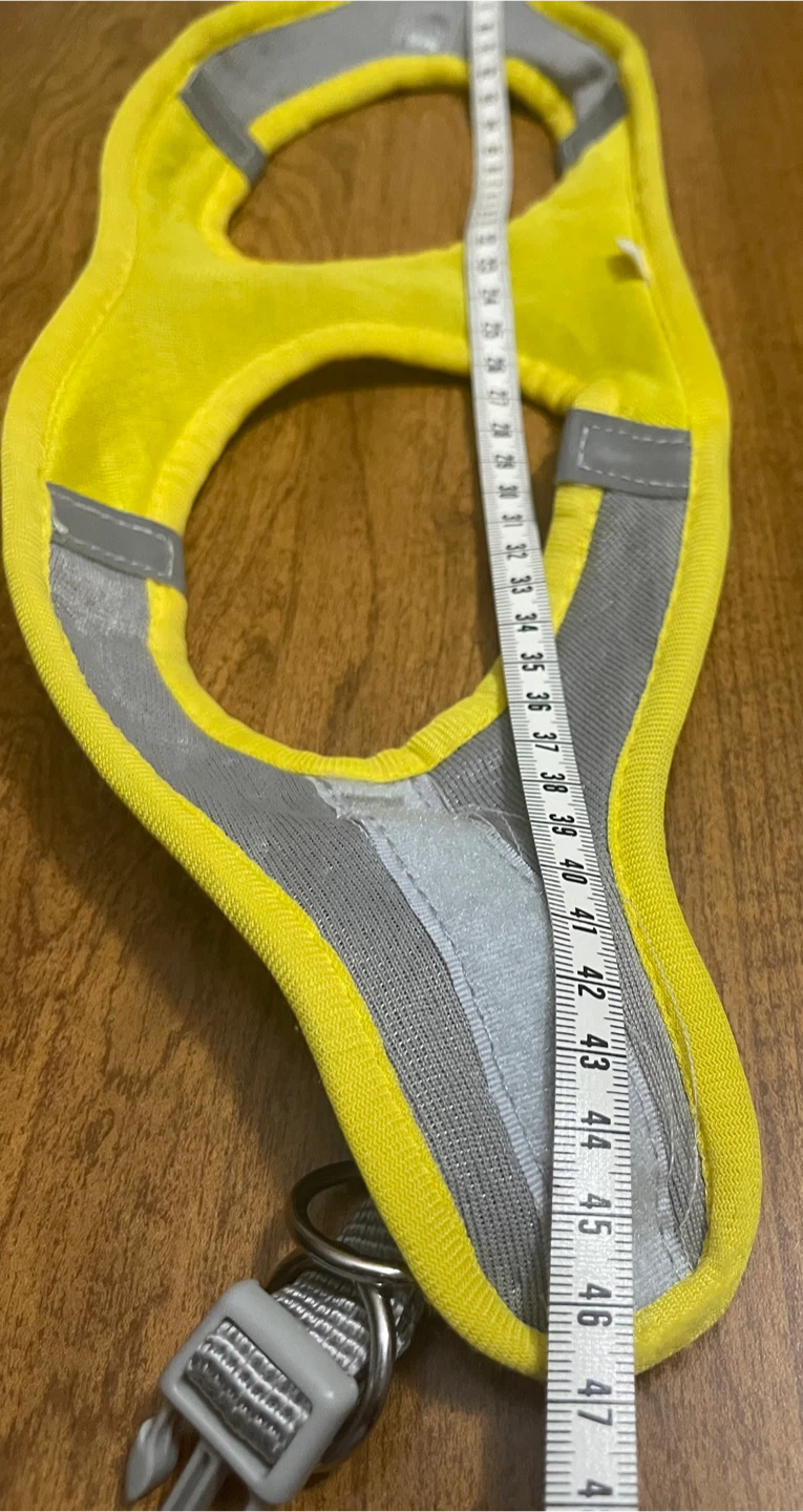 🏆" Yellow Mesh Dog Harness with Reflective Trim - photo 5