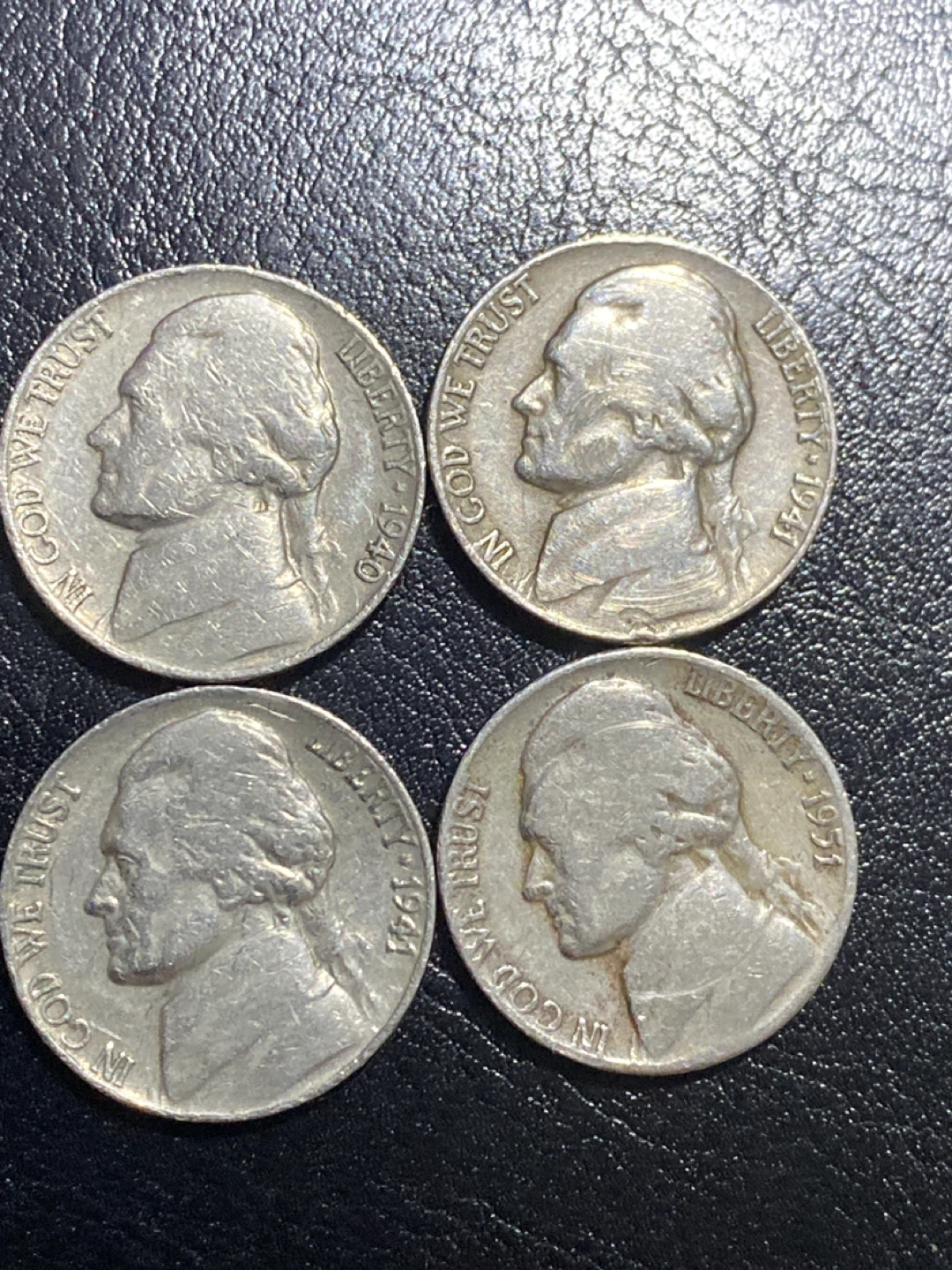 Set of 4 Vintage US Nickels - photo 2