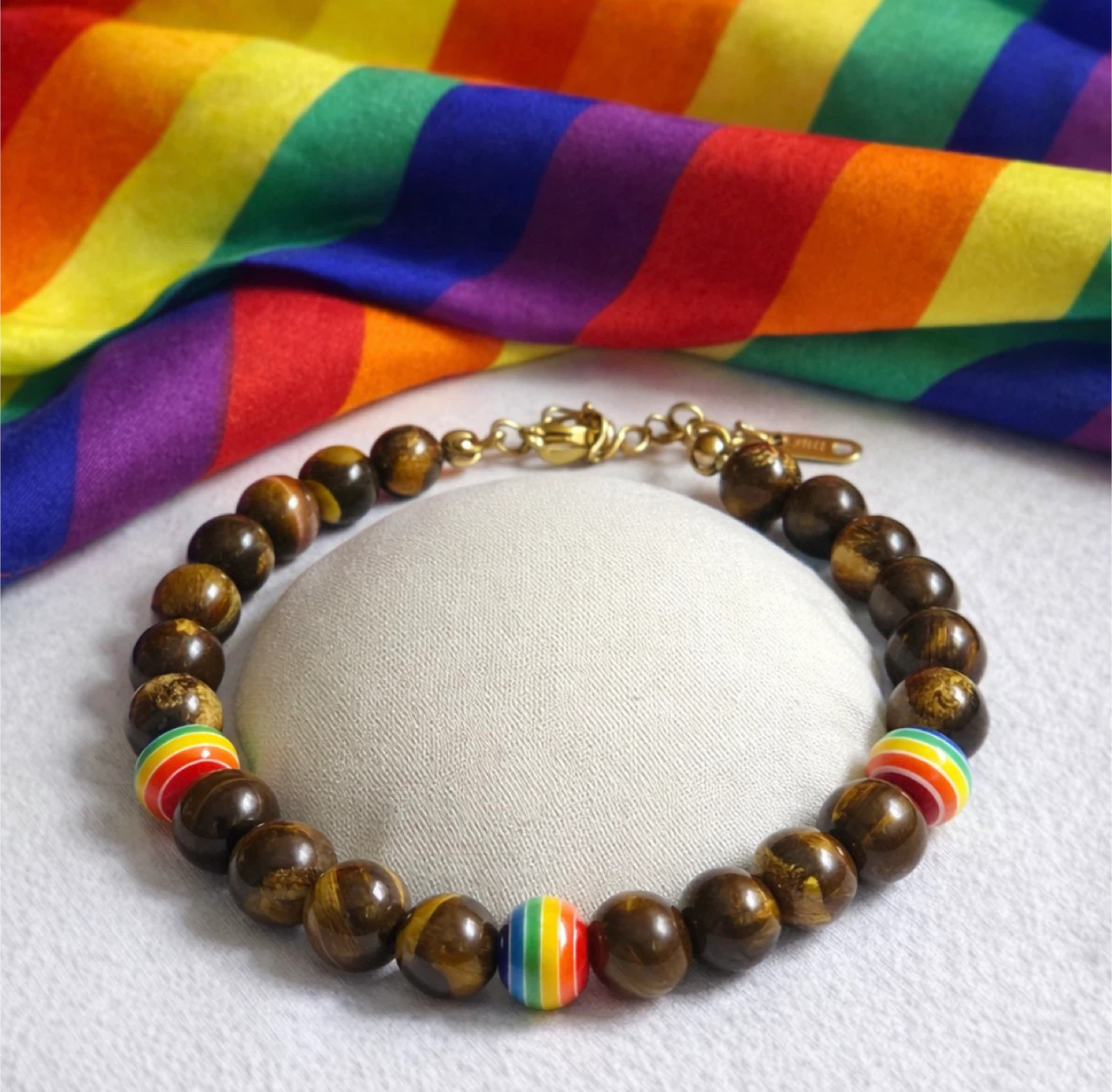 Pride Rainbow Beaded Bracelet - photo 2