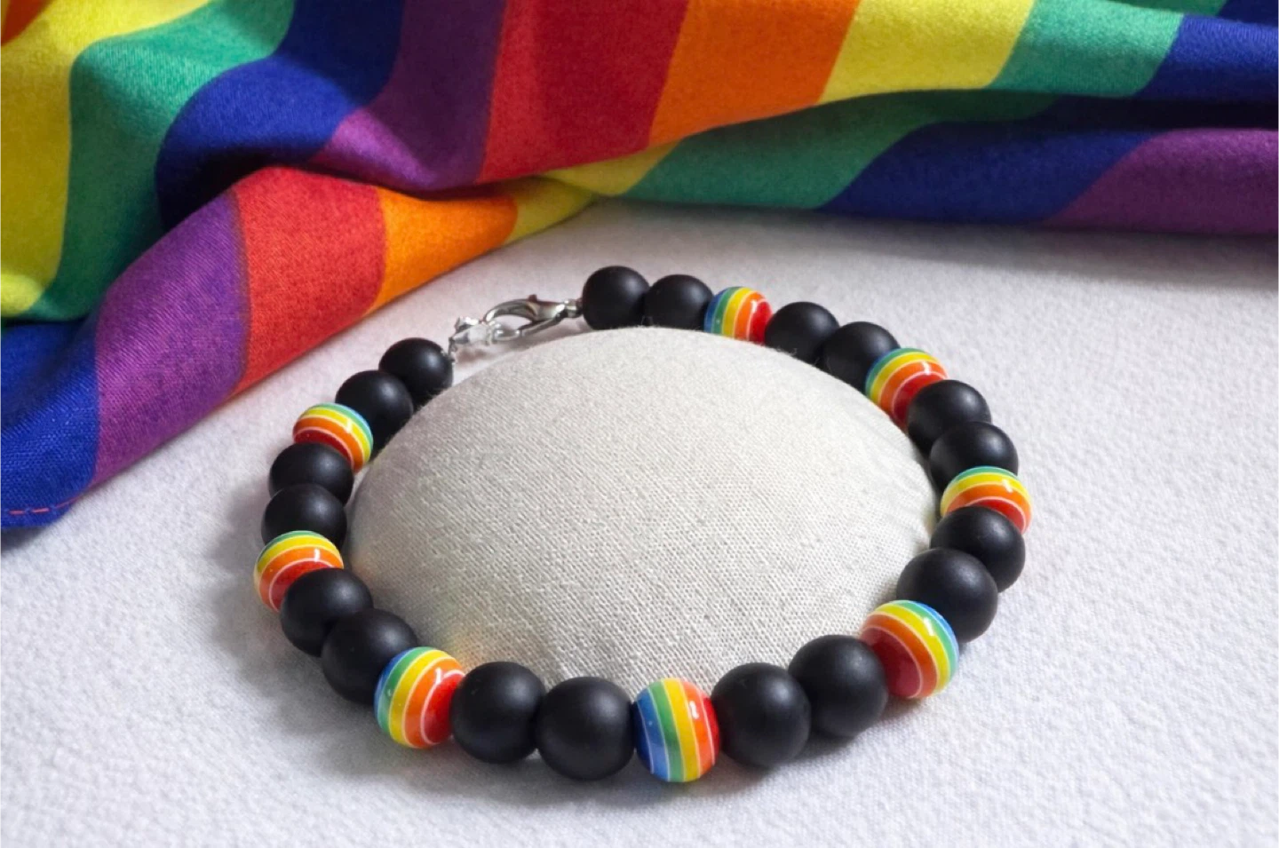 Pride Rainbow Beaded Bracelet - photo 5