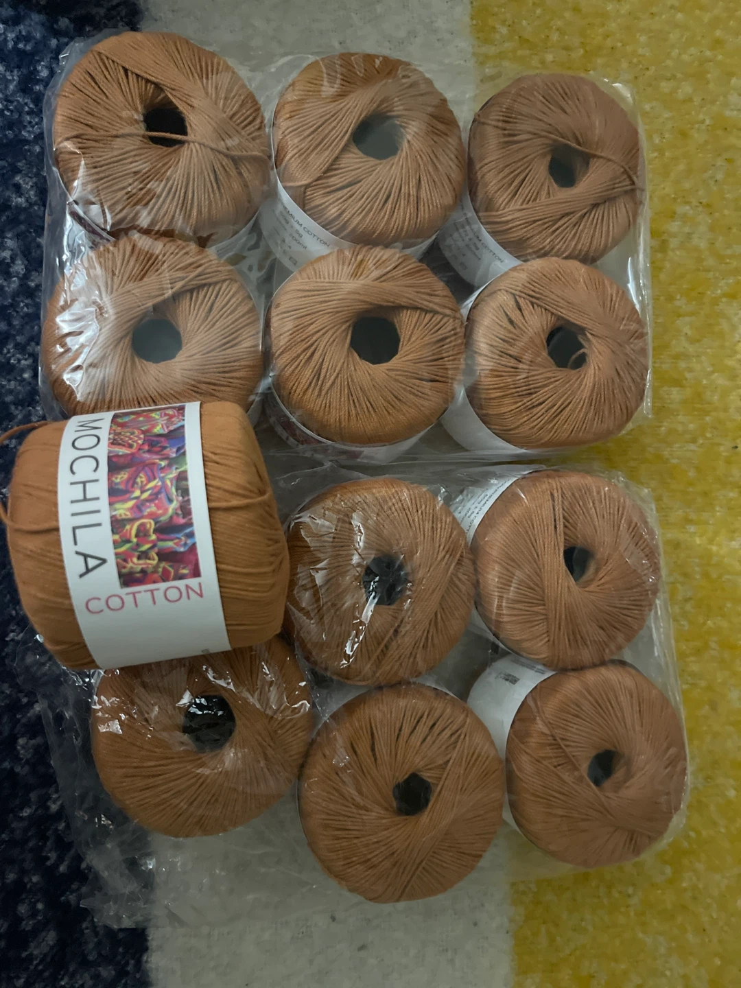 100% Premium Cotton Yarn - Approx. 200ml, 50g per skein