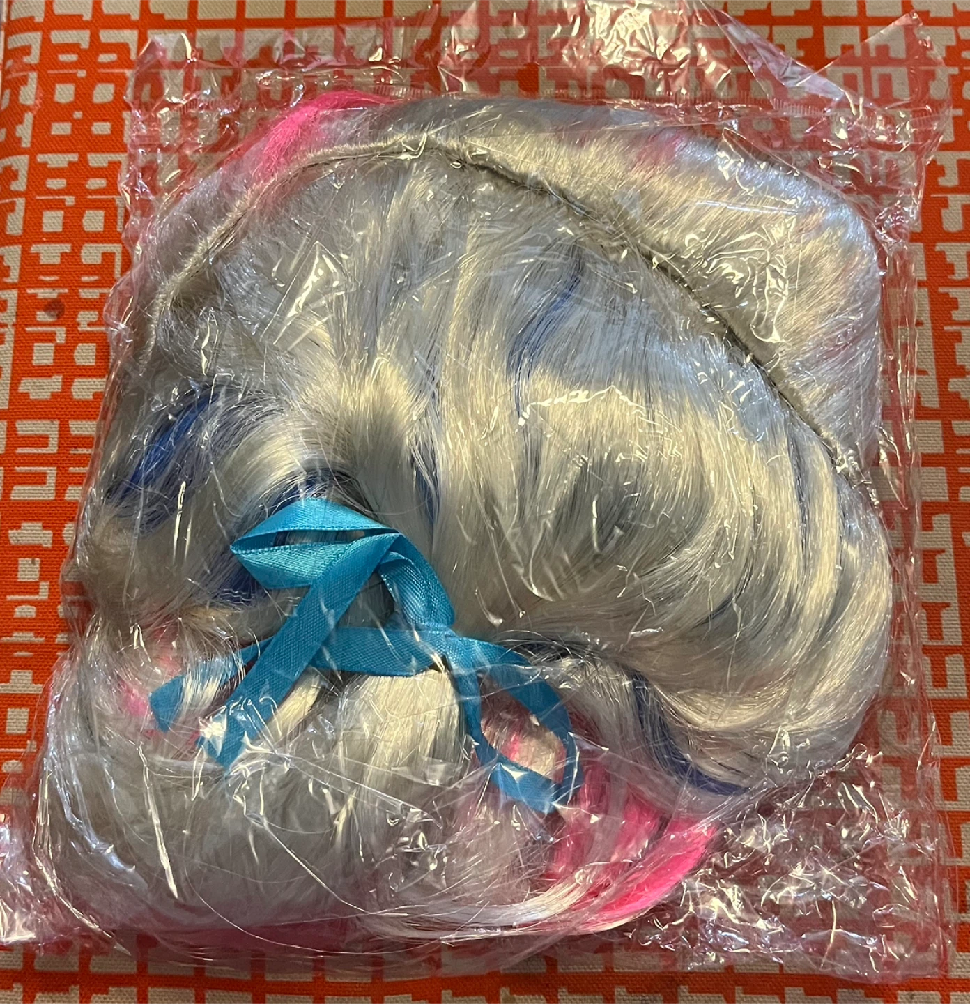 2 Pcs Long Pink & Blue Wigs for Party/Carnival - photo 2