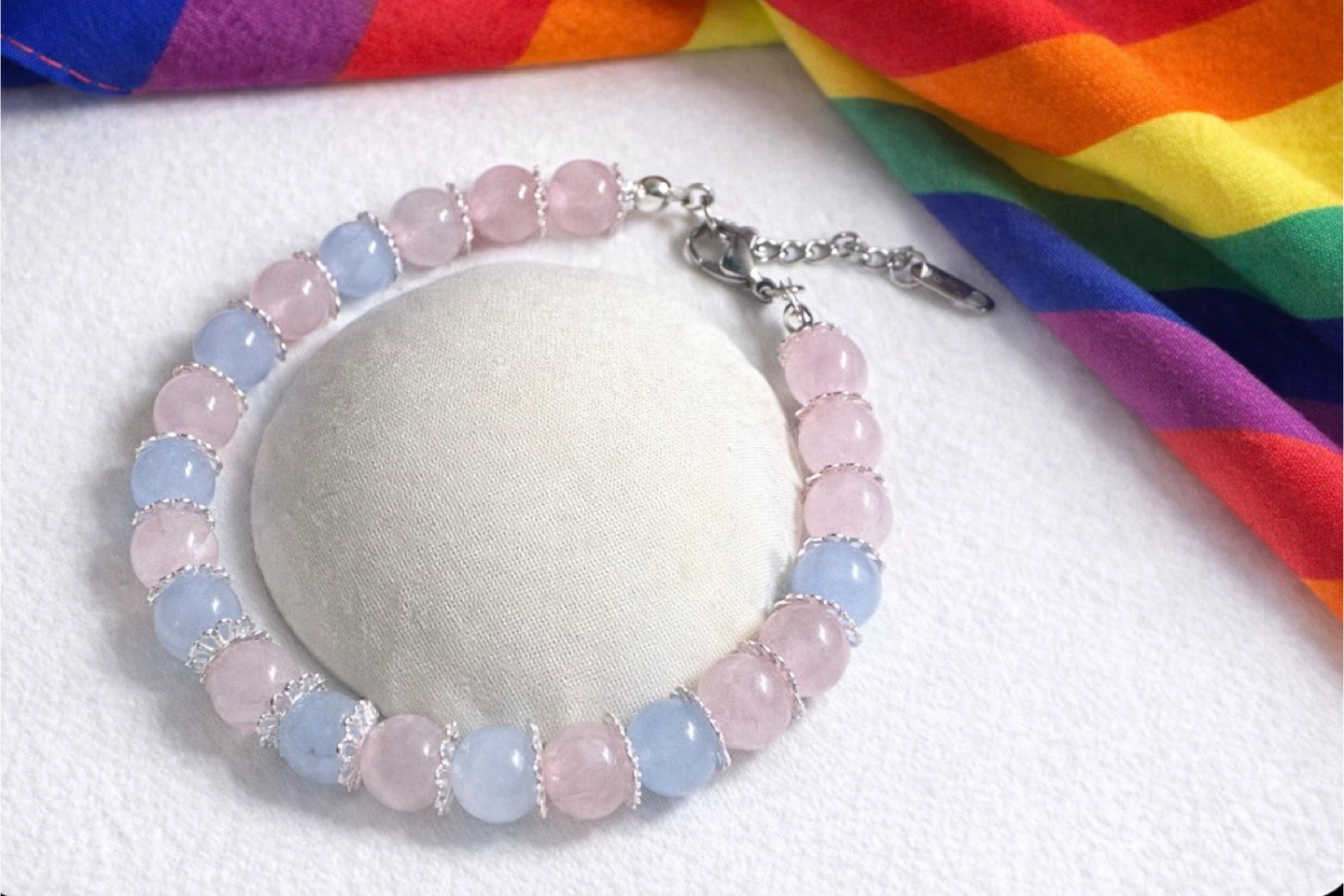 Gemstone Beaded Bracelet with Butterfly Charm - photo 3