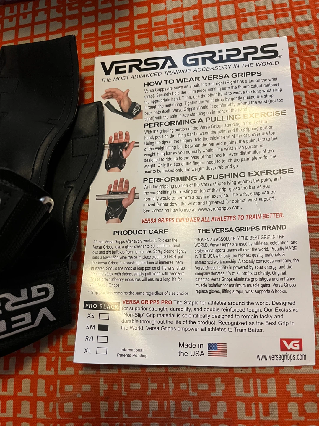 Versa Gripps PRO BLACK Size SM - photo 3