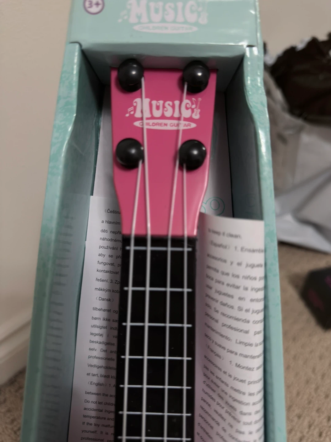 Pink Children's Toy Guitar - Music Series - photo 2