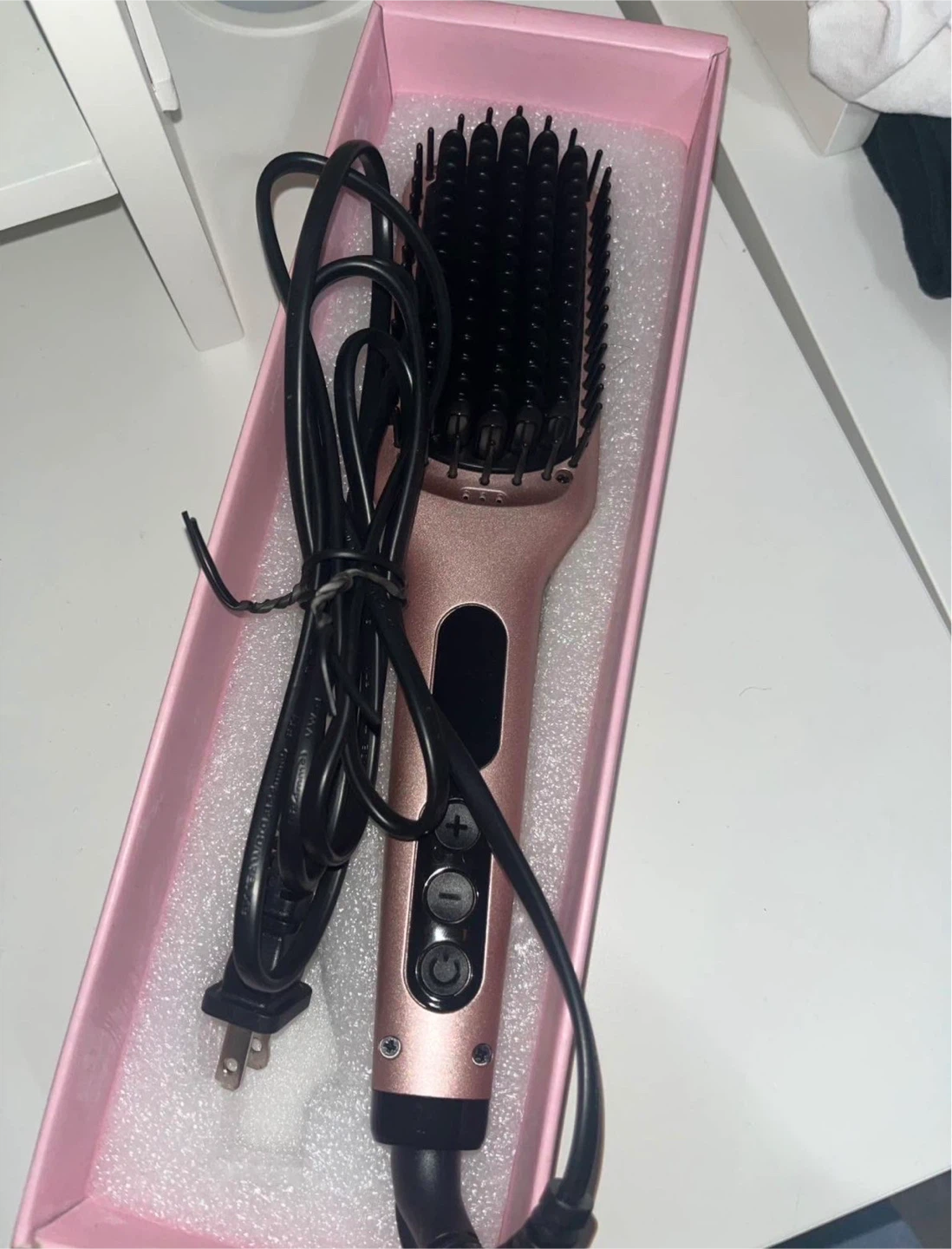 Rose Gold Straightening Brush