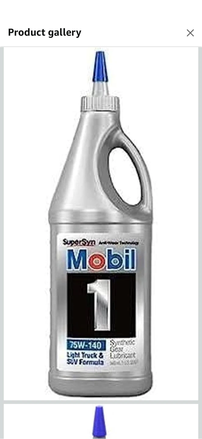 Mobil 1 Synthetic Gear Lube 75W-140 - 1 Quart - photo 3