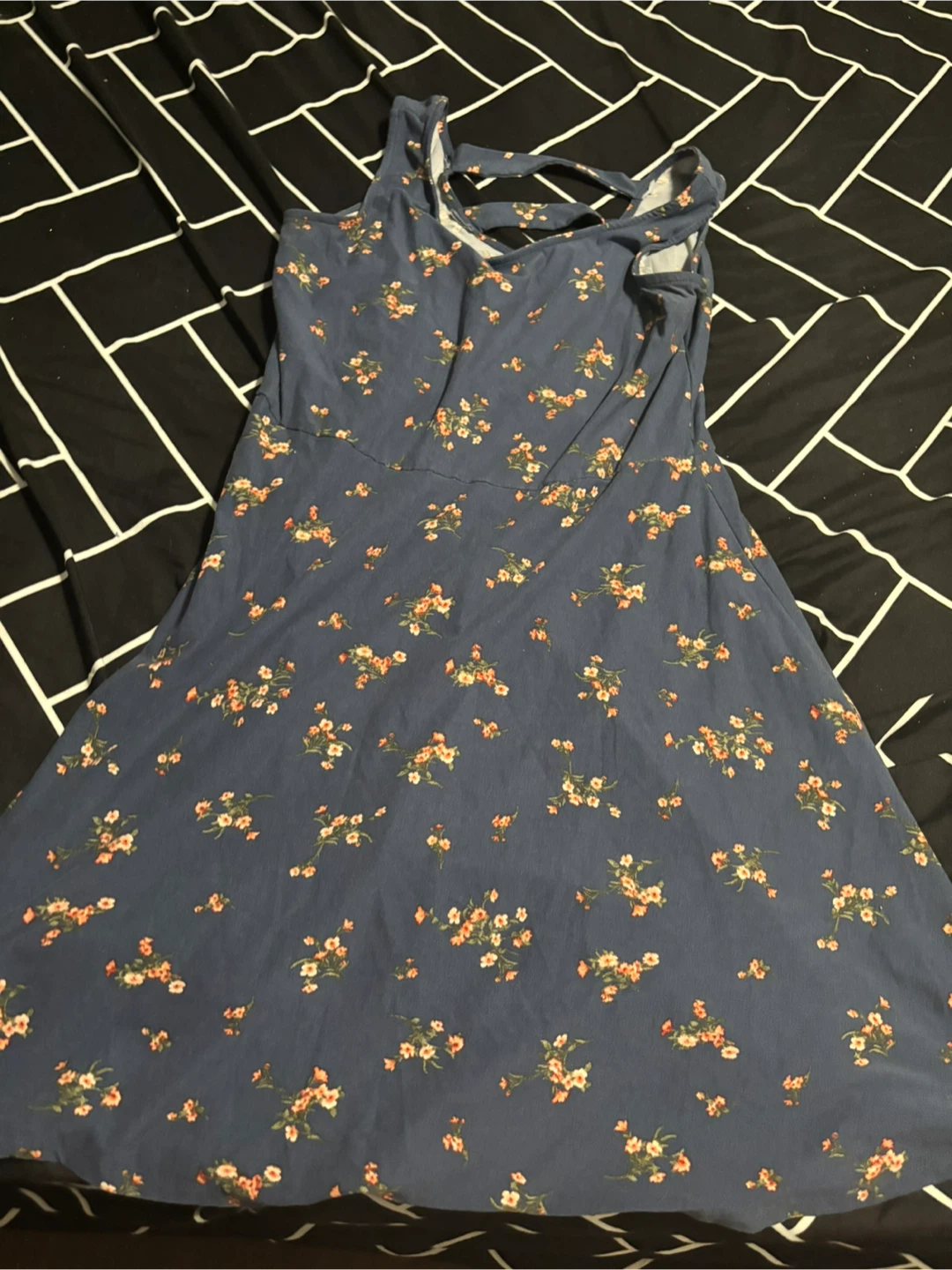 Blue Floral Dress M/M